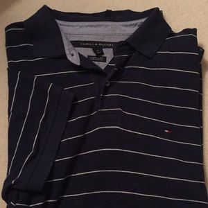 Tommy Hilfiger Blue/White Stripe SS Polo